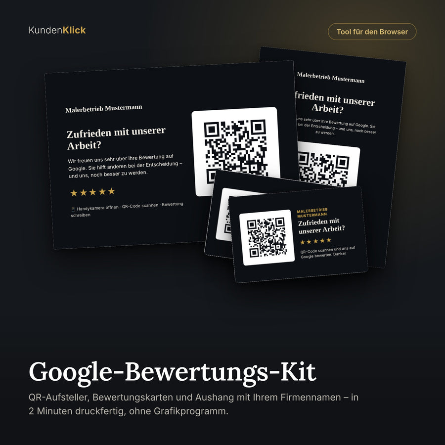KundenKlick – Google-Bewertungs-Kit