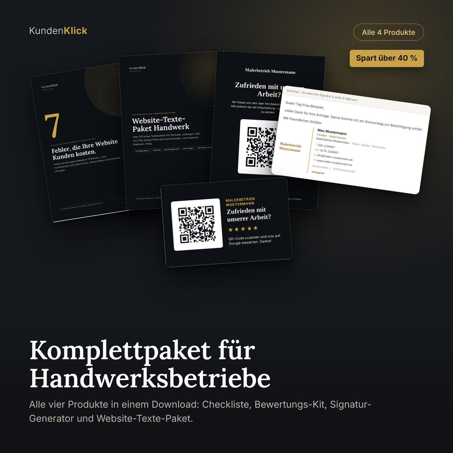 KundenKlick – Komplettpaket für Handwerksbetriebe